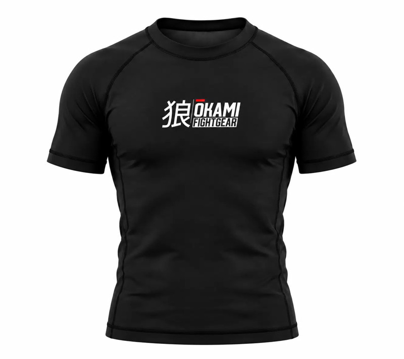 Okami Kuro s/s rashguard -black